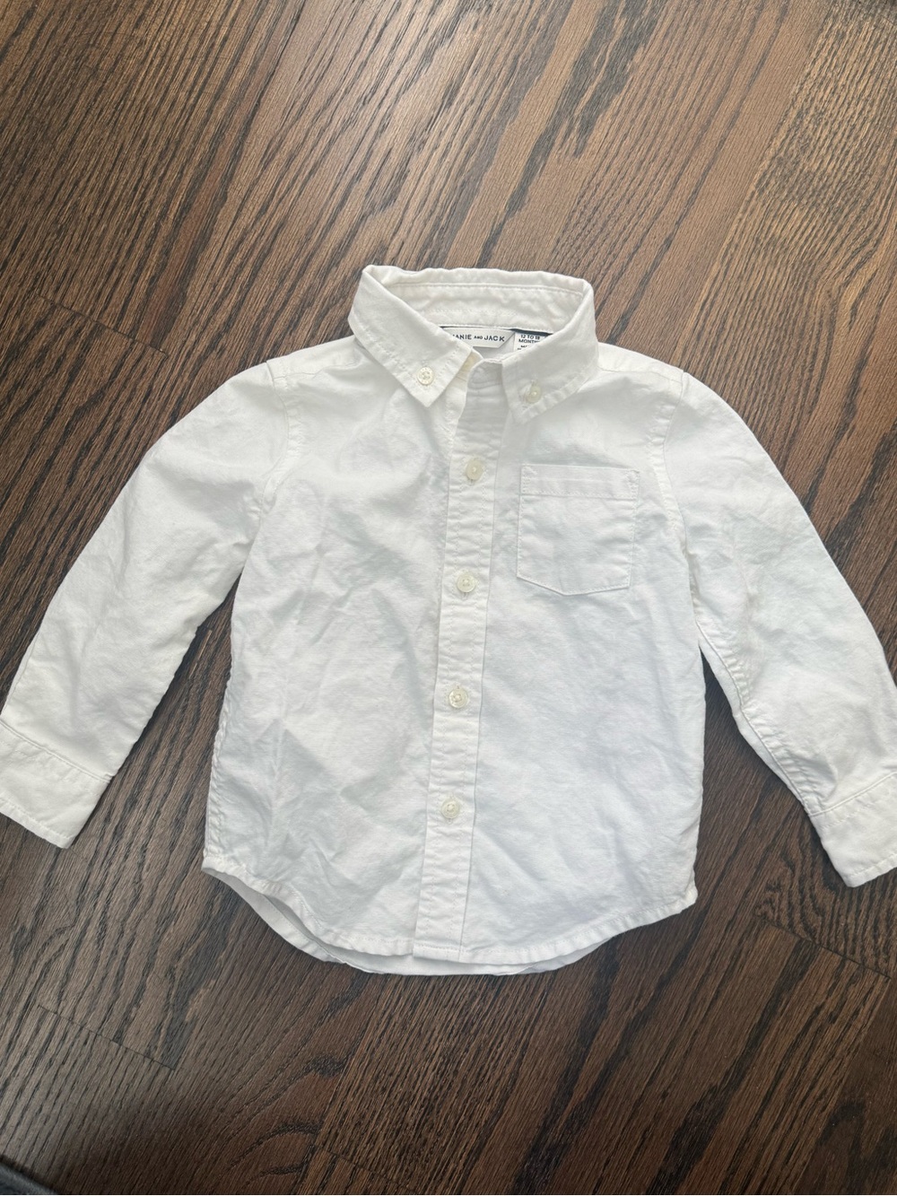 Janie and Jack White Button-Up Shirt